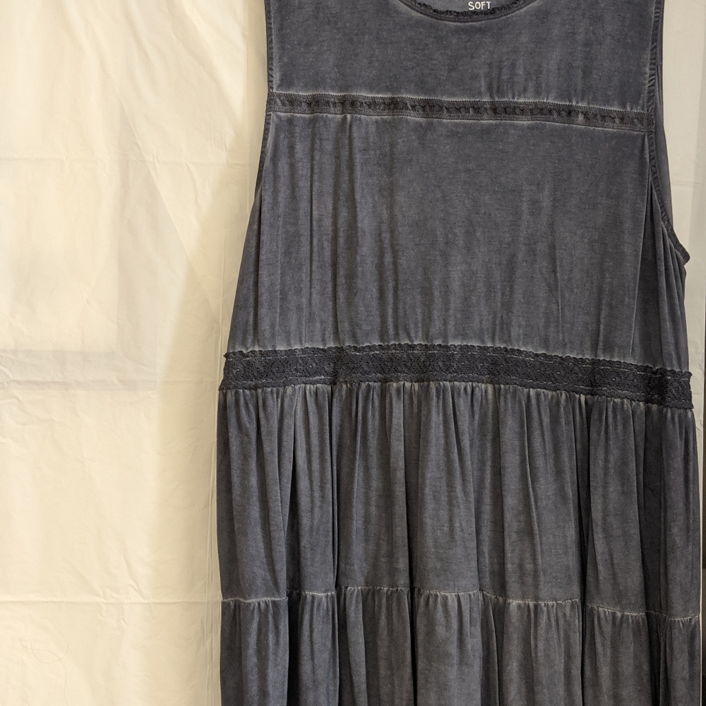 Blueish Gray Sleeveless Top